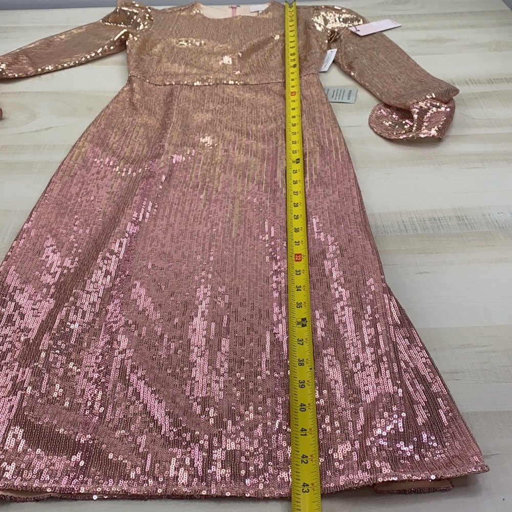 RACHELL PARCELL Pink Bride Ombré Sequin Dress NWT - Picture 11 of 12